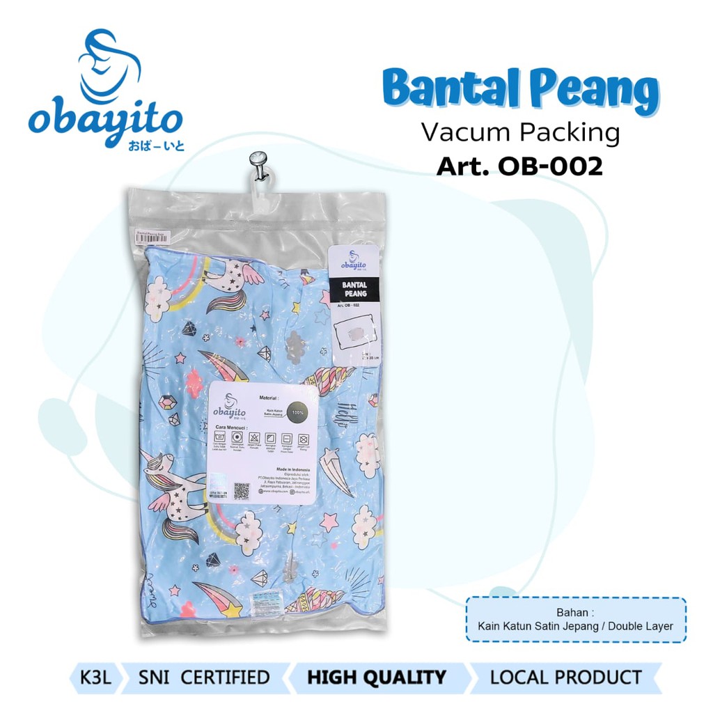 OBAYITO BANTAL PEYANG + SARUNG 25CM X 35 =CM KATUN JEPANG