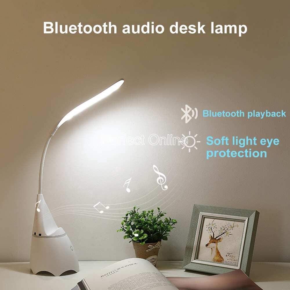 PROMO!!!! LAMPU LED MEJA BELAJAR SPEAKER BLUETOOTH MUSIC LAMP + SPEAKER BLUETOOTH - Desk Lamp LED With Bluetooth Speaker - Lampu Meja Dengan Speaker Bluetooth - speaker Bluetooth - LAMPU MEJA HIAS - LAMPU MEJA BELAJAR KEREN - LAMPU MEJA HIASAN