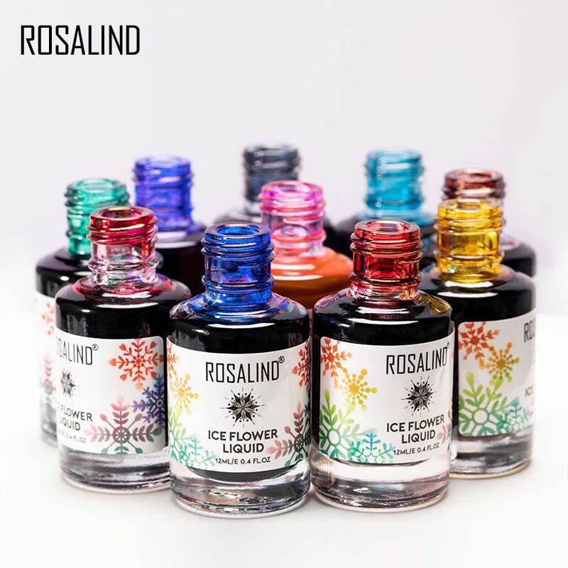 ROSALIND Ice Flower Liquid Gel Nail Polish UV LED / Kutek / Cat Kuku