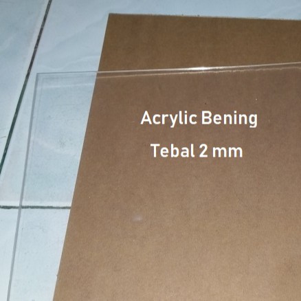 

Akrilik Tebal 2mm Bening (Transparan) Lembaran / Acrylic Potongan Kecil Murah
