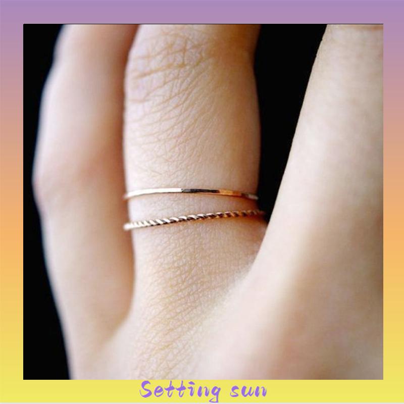 Cincin Mini Korea Wanita simple elegant fashion cocok untuk pesta formal dan hadiah TN