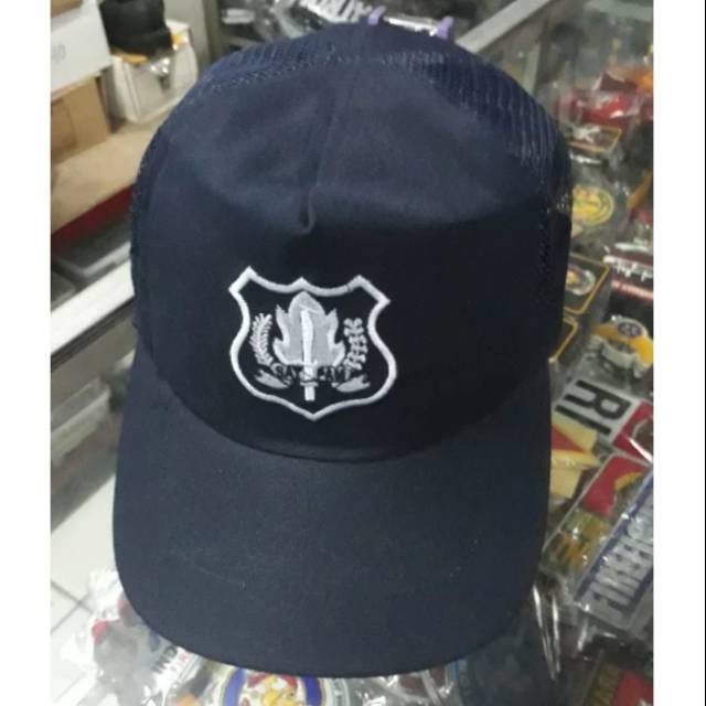 Topi security larici biru
