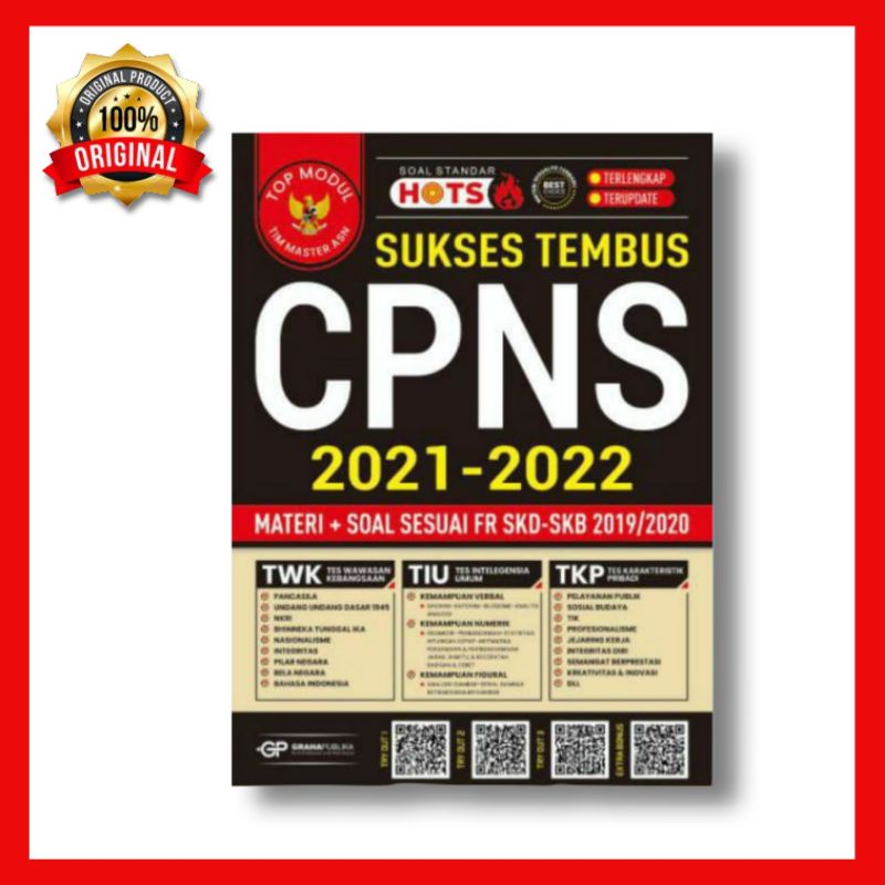 Buku CPNS 2021-2022 | Buku Sukses Tembus Tes CPNS HOTS 2021-2022