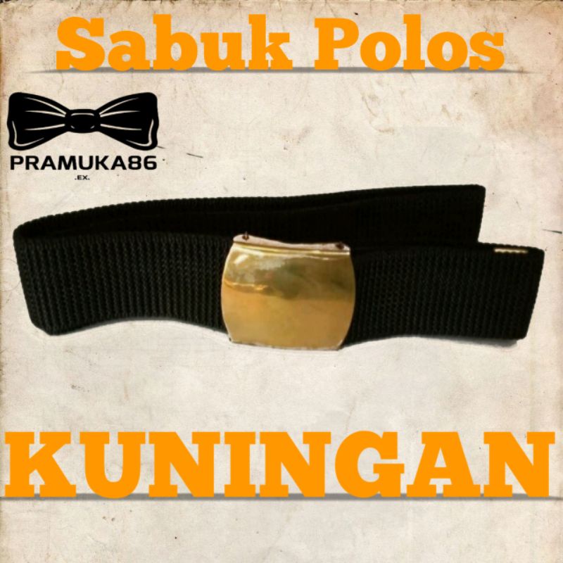 Sabuk Polos Kuningan 120cm