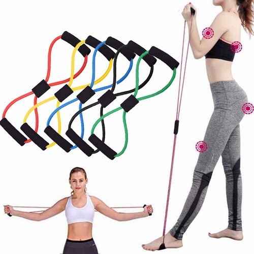 ALAT OLAHRAGA JS-8 Tali Streching Rope Yoga Tali Elastis Yoga Alat Olah Raga Elastic Band Fitness Gym Tali Karet Pilates