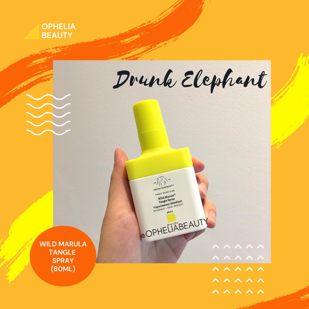 Drunk Elephant Wild Marula Tangle Spray 60 Ml Shopee Indonesia