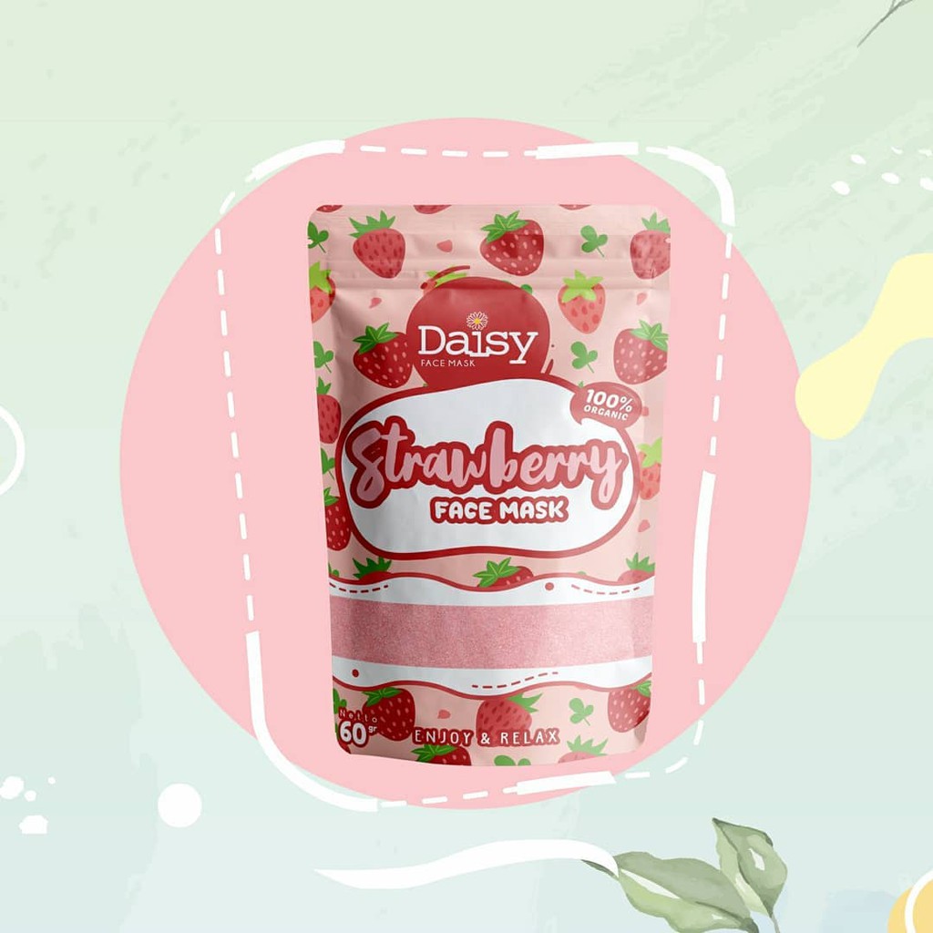 Daisy Organic Mask 60gr BPOM Full Size All Varian Facemask Halal Masker Organik Paket Lengkap