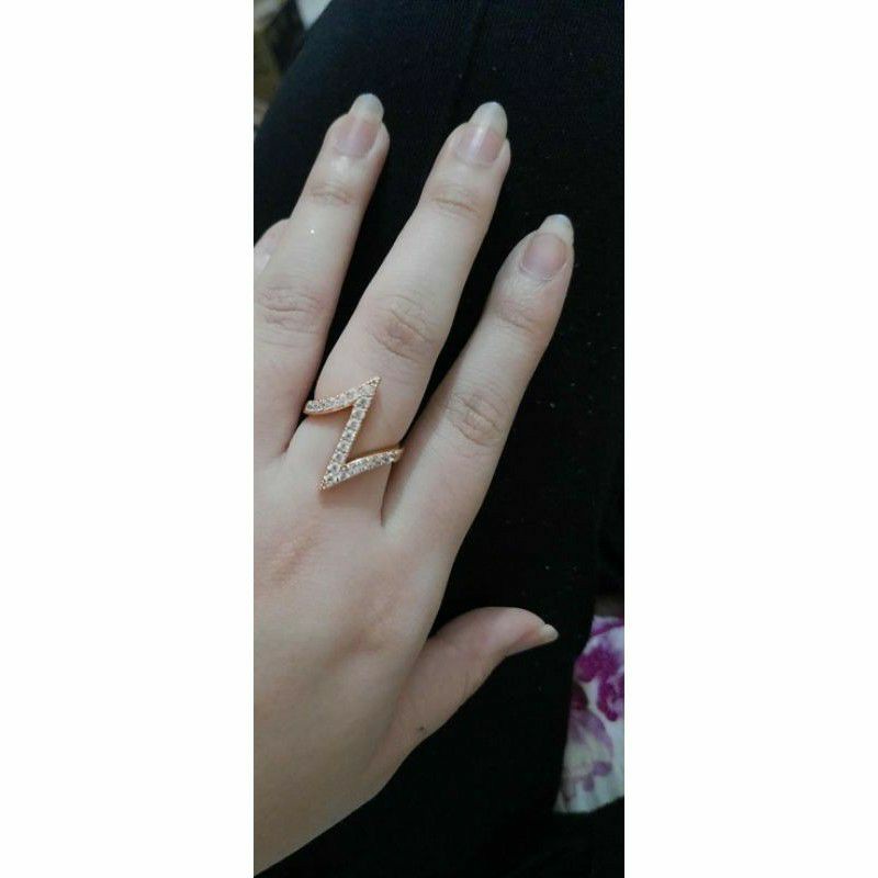 ready stock cincin nikmir by OSD olla shoping depok size 7 warna gold diameter 1,7cm