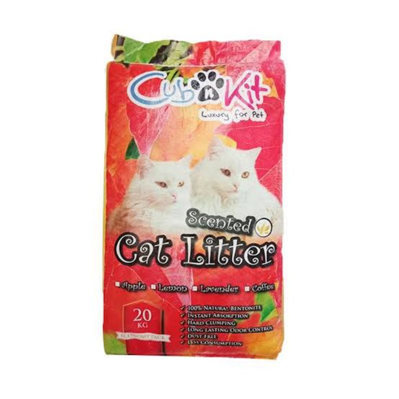 Pasir Cub n Kit 20kg Pasir kucing wangi gumpal