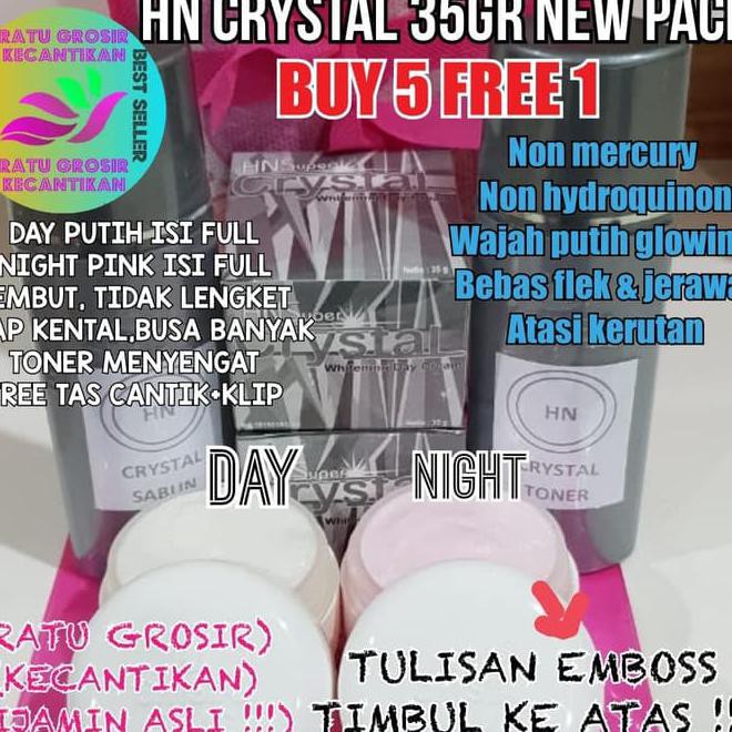 Cream Hn Crystal Emboss 35Gr Asli /Hn Kristal 35Gr Emboss Atas & Bawah Item Terlaris
