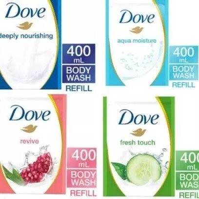 DOVE Body Wash Refill 400ml _ Sabun Mandi Cair Dove