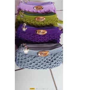 9.9 Brand dompet wanita/dompet rajut/dompet hp/dompet rajut/dompet rajut sisik 