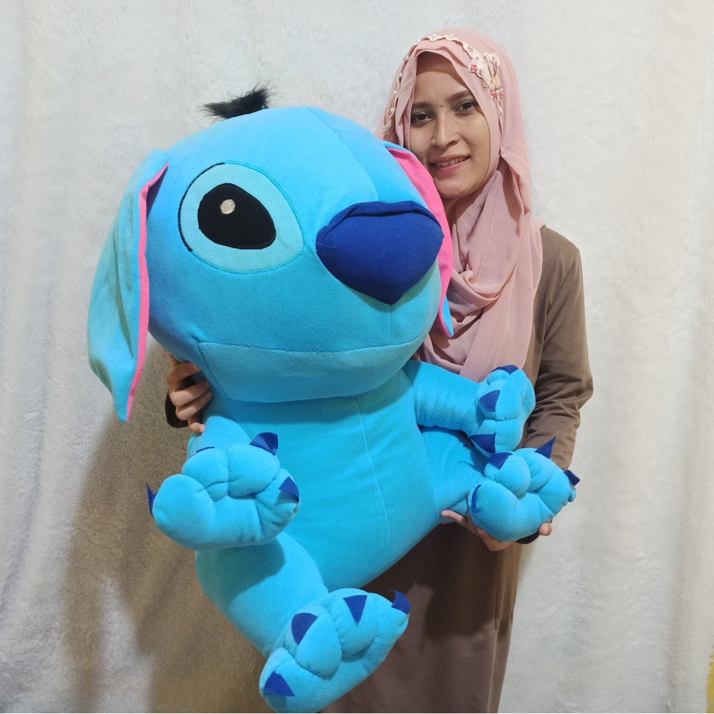 TERMURAH Boneka stitch GIANT murah biru dan pink