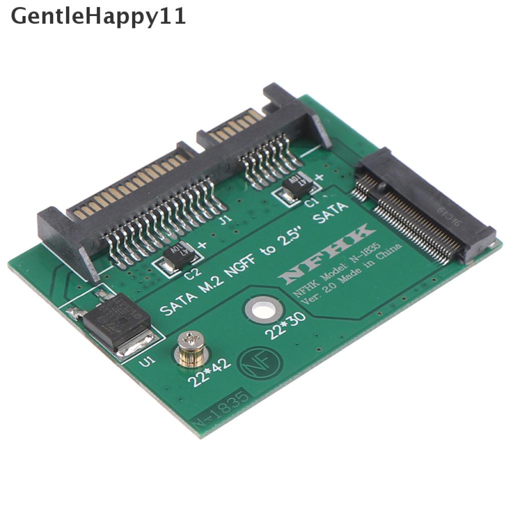 Gentlehappy M.2 NGFF ssd solid state hard disk Ke Kartu Adaptor sata3 Setengah Tinggi 2.5 inch