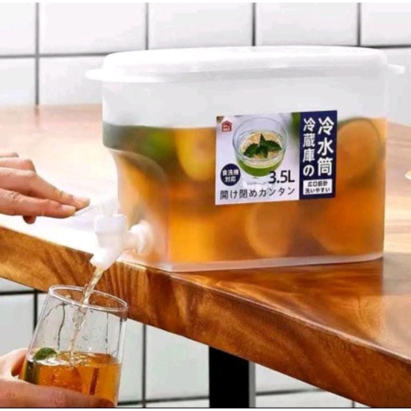 Dispenser kulkas, Dispenser minuman dingin, Teko juice kulkas 3,5 liter