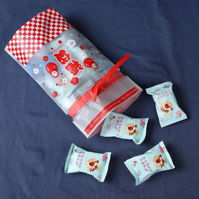 

kantong plastik serut pita imlek/cookies bag snack hampers lunar new year/souvenir cny lucky