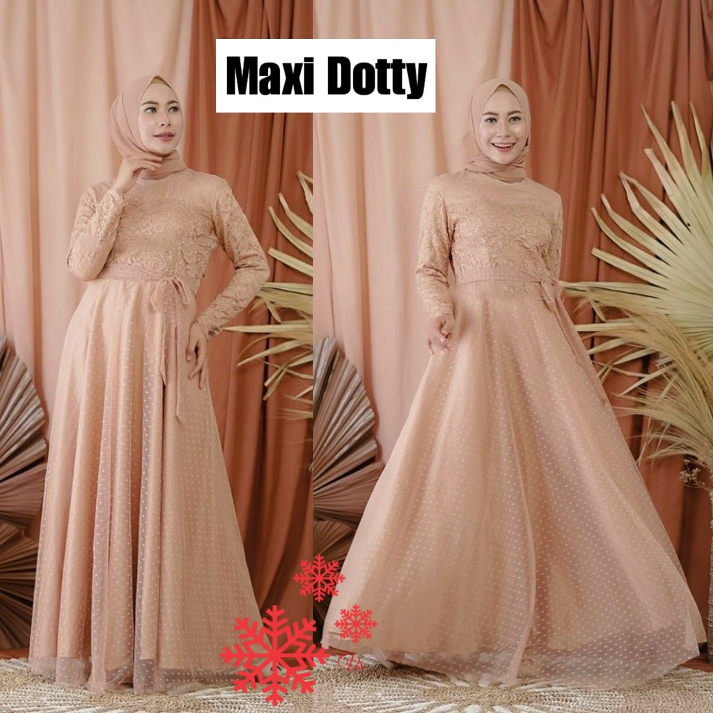 MAXI DOTTY vV / MAXI DRESS TILE DOTTY LD100-1