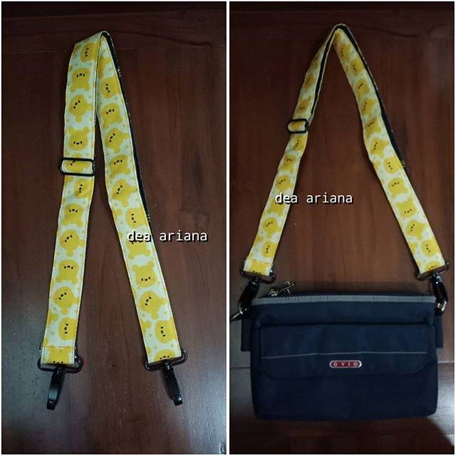 Tali tas pooh. Strap bag pooh.  Strap bag karakter
