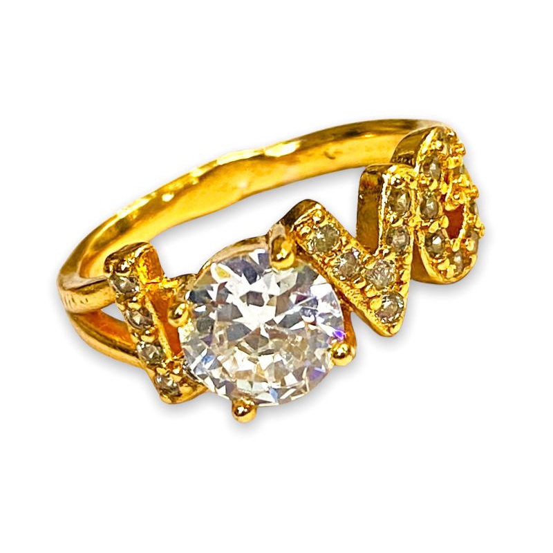 cincin. wanita lapis emas//perhiasan//cincin permata