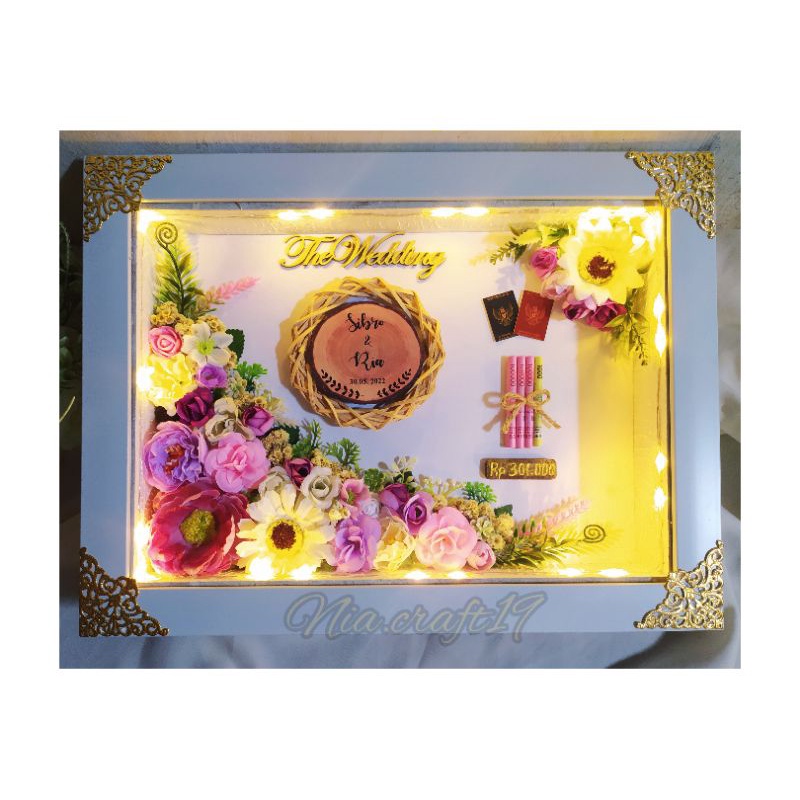 PROMO TERMUURAH MAHAR RUSTIK FULL BUNGA 30 X 40 cm