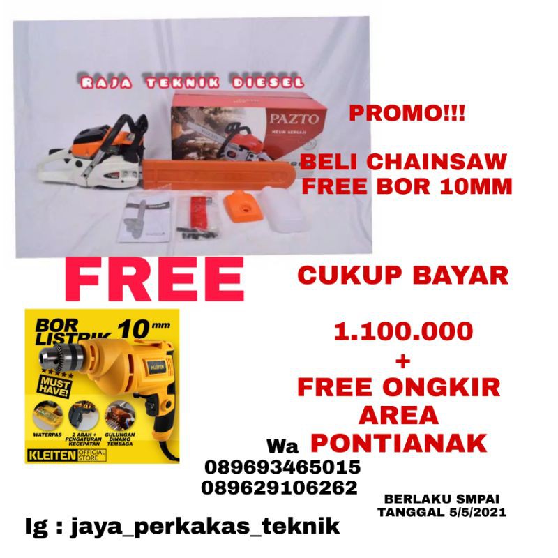 CHAINSAW PAZTO MESIN GERGAJI KAYU PAZTO JAPAN TECHNOLOGY