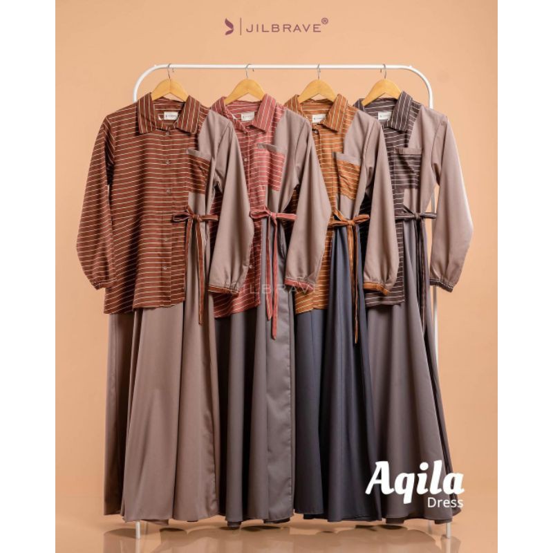 Aqila jilbrave DREES gamis dewasa remaja lebaran