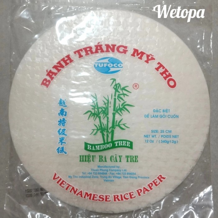 

BISA COD BAMBOO TREE vietnamese rice paper 25CM 340gr
