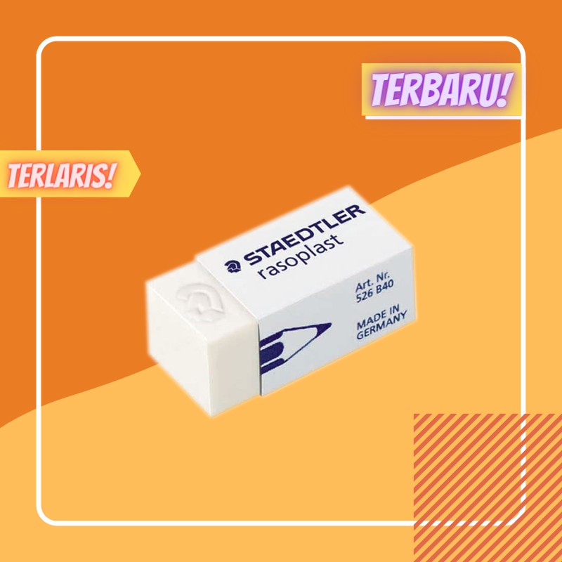 

Penghapus STAEDTLER Kecil Putih 526 B40 / Pencil Eraser Stip rasoplast / JAYA ABADI