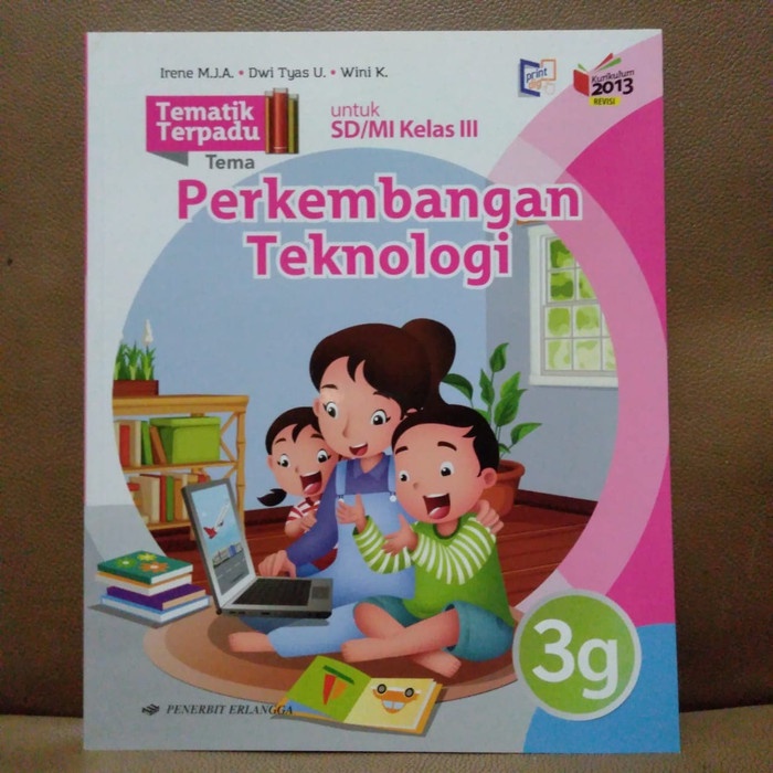 

❤BISA COD❤ BUKU TEMATIK TERPADU 3G KELAS 3 SD IRENE ERLANGGA K13N