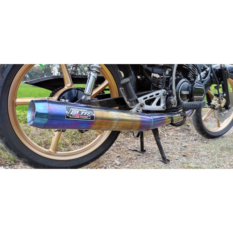 knalpot RX-KING standar Racing stainless bluemoon @_TR RACING