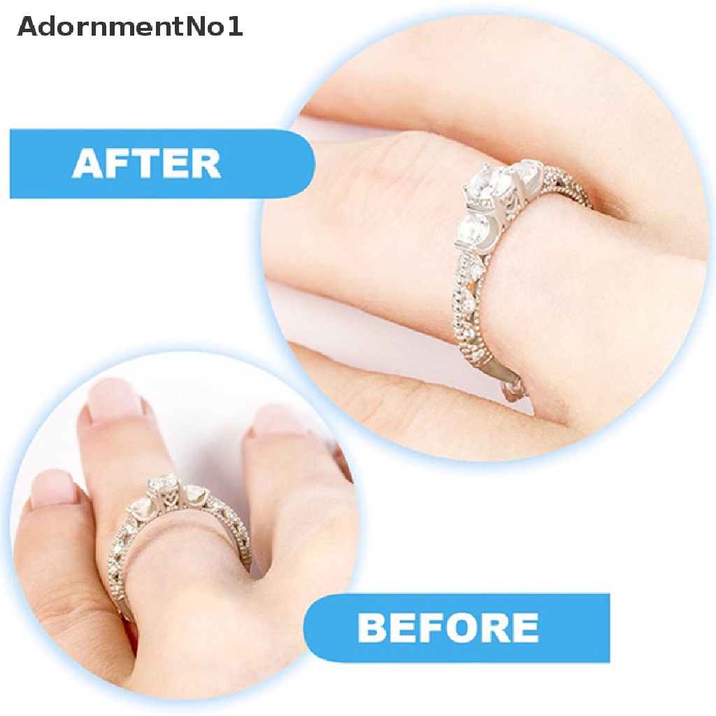 (AdornmentNo1) 5pcs / Set Alat Pengukur Cincin Spiral Transparan Invisible Untuk Perhiasan