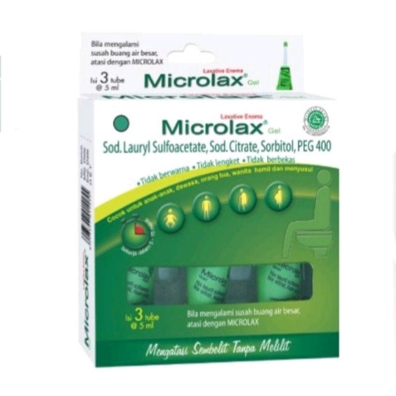 Microlax gel isi 1tube &amp; 3 tube @ 5ml / microlak