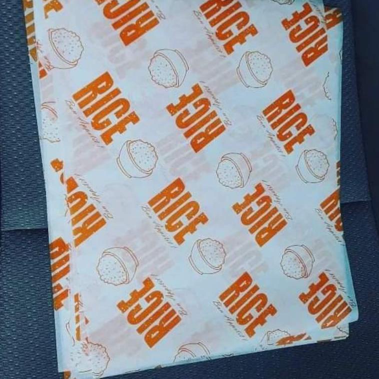 

✫Dijual Murah➾ KERTAS NASI KFC | 27 X 22 | Foodgrade Paper | Rice Printing | Paperwrap Motif | Laminasi Zigma Pack 84