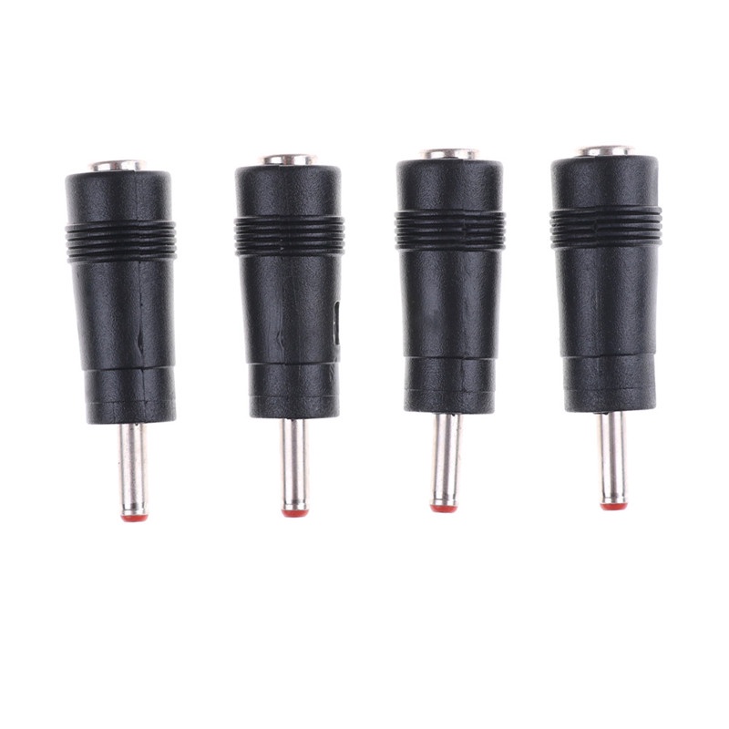 (LUCKID) 4pcs Adapter Power DC 3.5x1.35mm Male Ke 5.5x2.1mm Female