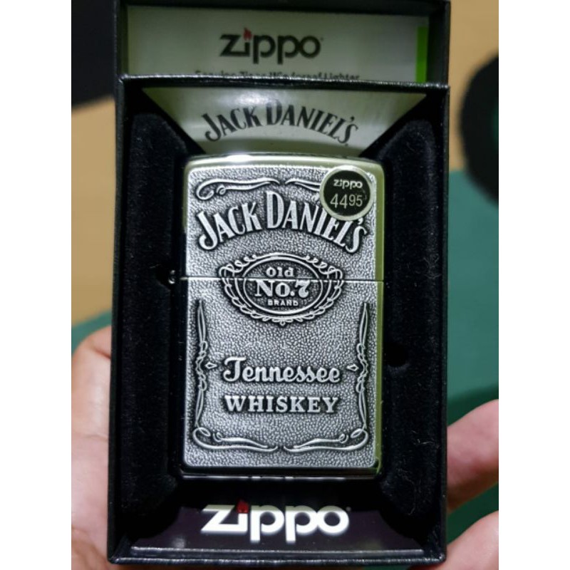 Zippo Original 250JD 427 Jack Daniels Emblem Chrome