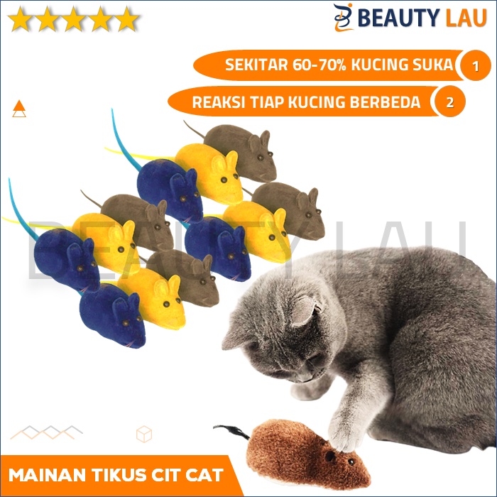 MAINAN KUCING MURAH TIKUS MAINAN CAT TOY CAT TOYS TIKUS TIKUSAN BERBUNYI LUCU CIT CIT PENGHILANG BOSAN DAN STRESS DI RUMAH