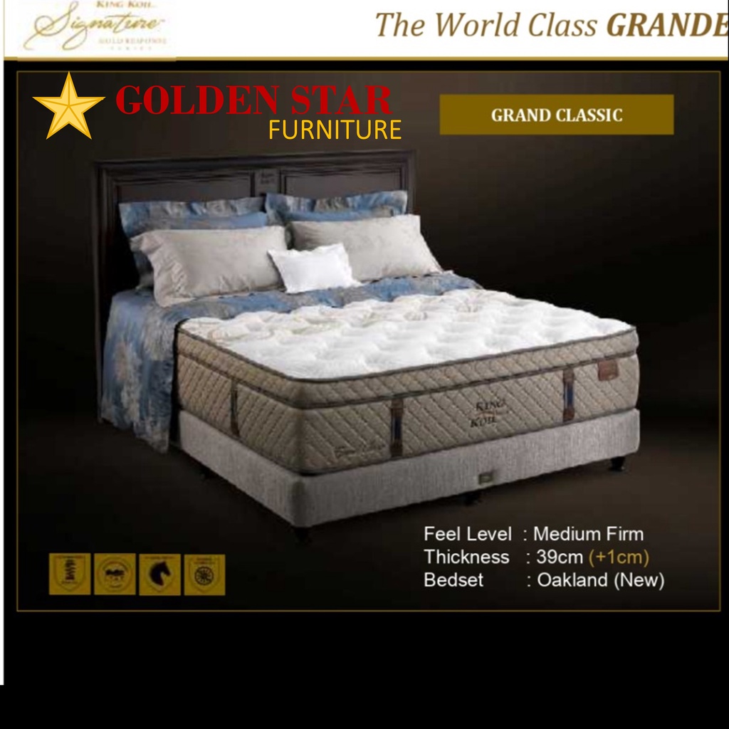 Bed set / Kasur Matras King Koil GRAND CLASSIC Spring Bed 160/180/200