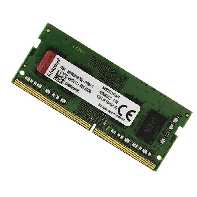 Kingston SODIMM 4GB DDR4 (4GB x 1) 2666MHz (KVR26S19S6/4)