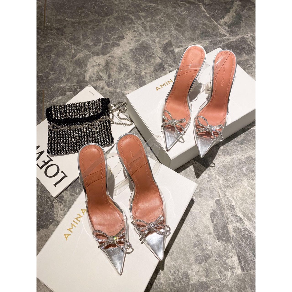 heels kaca transparan amn02 heels 7,4,2 cm