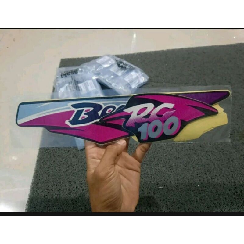 STICKER LIS STRIPING SUZUKI RC BRAVO RC100 WARNA PINK