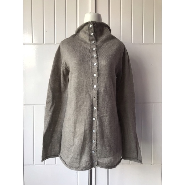 Atasan Rajut Vest Long Outer Cardigan Rajut Jumbo Premium Second Thrift-Wol-Kncng 90-110/70