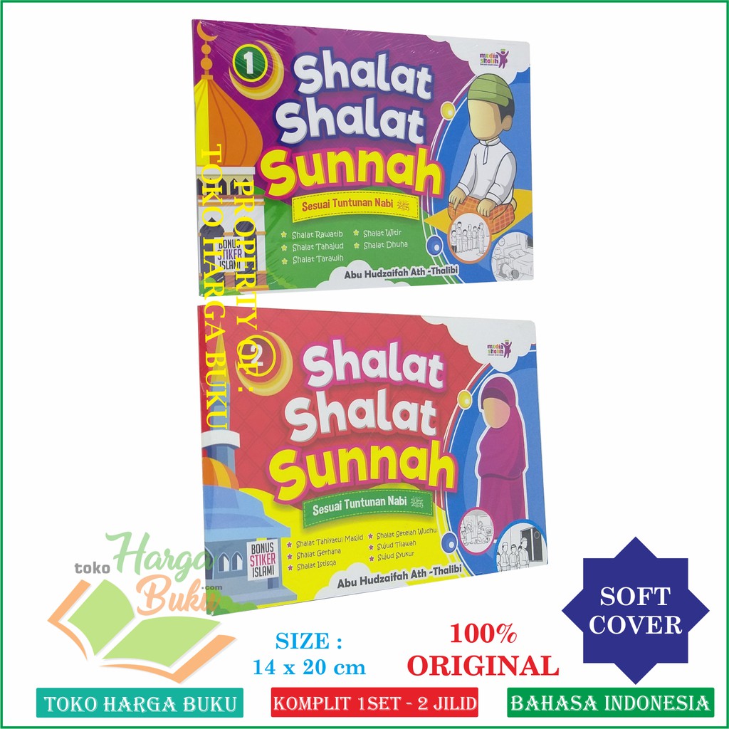 Shalat-Shalat Sunnah Sesuai Tuntunan Nabi KOMPLIT 1 SET isi 2 buku - Penerbit Media Shalih