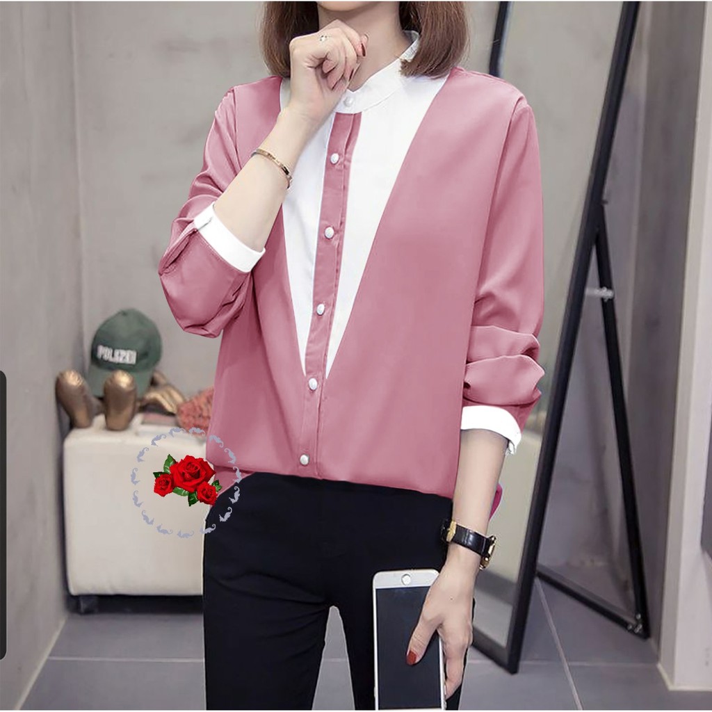 FWG - BLOUSE EILLEN / BLOUSE / ATASAN MURAH / BLUS WANITA / BLOUSE KOREA