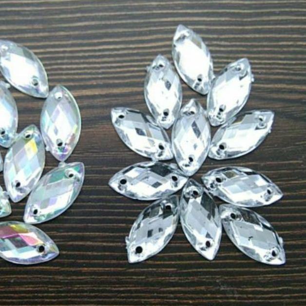 ❈ payet kristal jahit bentuk daun/payet tetes Taiwan 1000pcs ℗