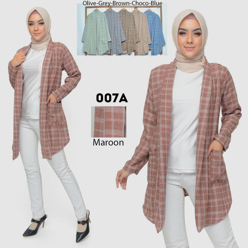 Kardigan Polos Outerwear Cardigan Catoon Impor (A006-A007)