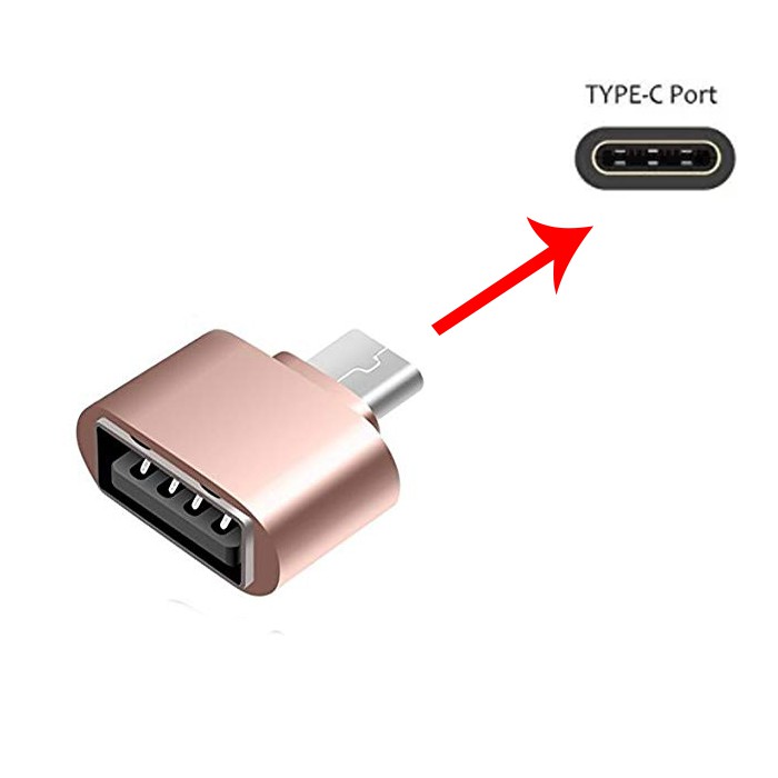 OTG Mini Tipe C Adapter OTG Terkecil dan Simple Support Smartphone