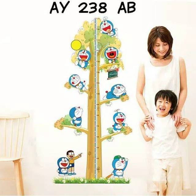 WALLSTICKER JUMBO UK.120X180 WALLSTIKER GROW UP DORAEMON AY238 AB WALL STIKER DINDING HIASAN DINDING