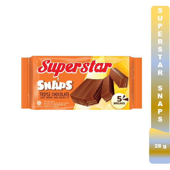 

SUPERSTAR SNAPS |TRIPLE COKELAT | 28g