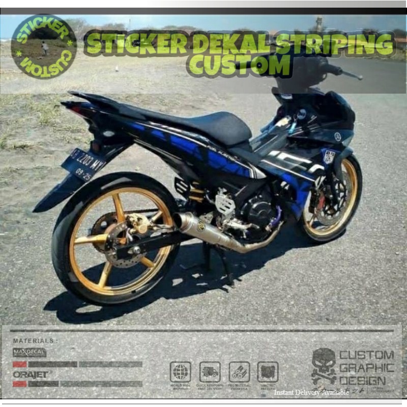 Jual Stiker Sticker Dekal Decal Striping Plisir List Body Motor Yamaha