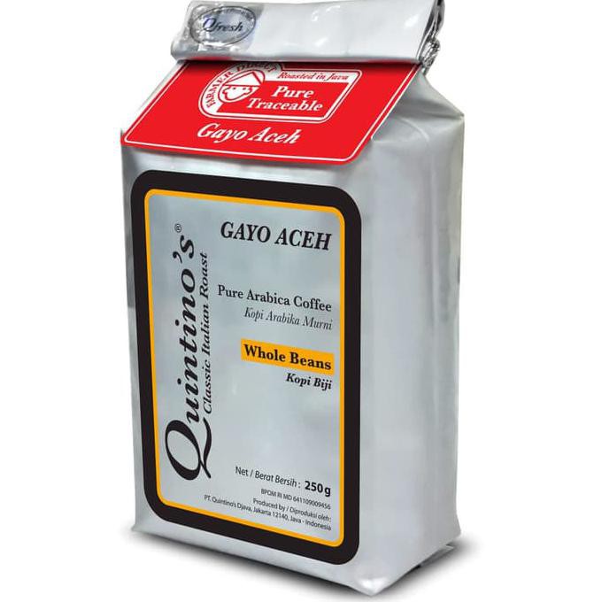 

Quintino's Gayo Whole bean 250 gram